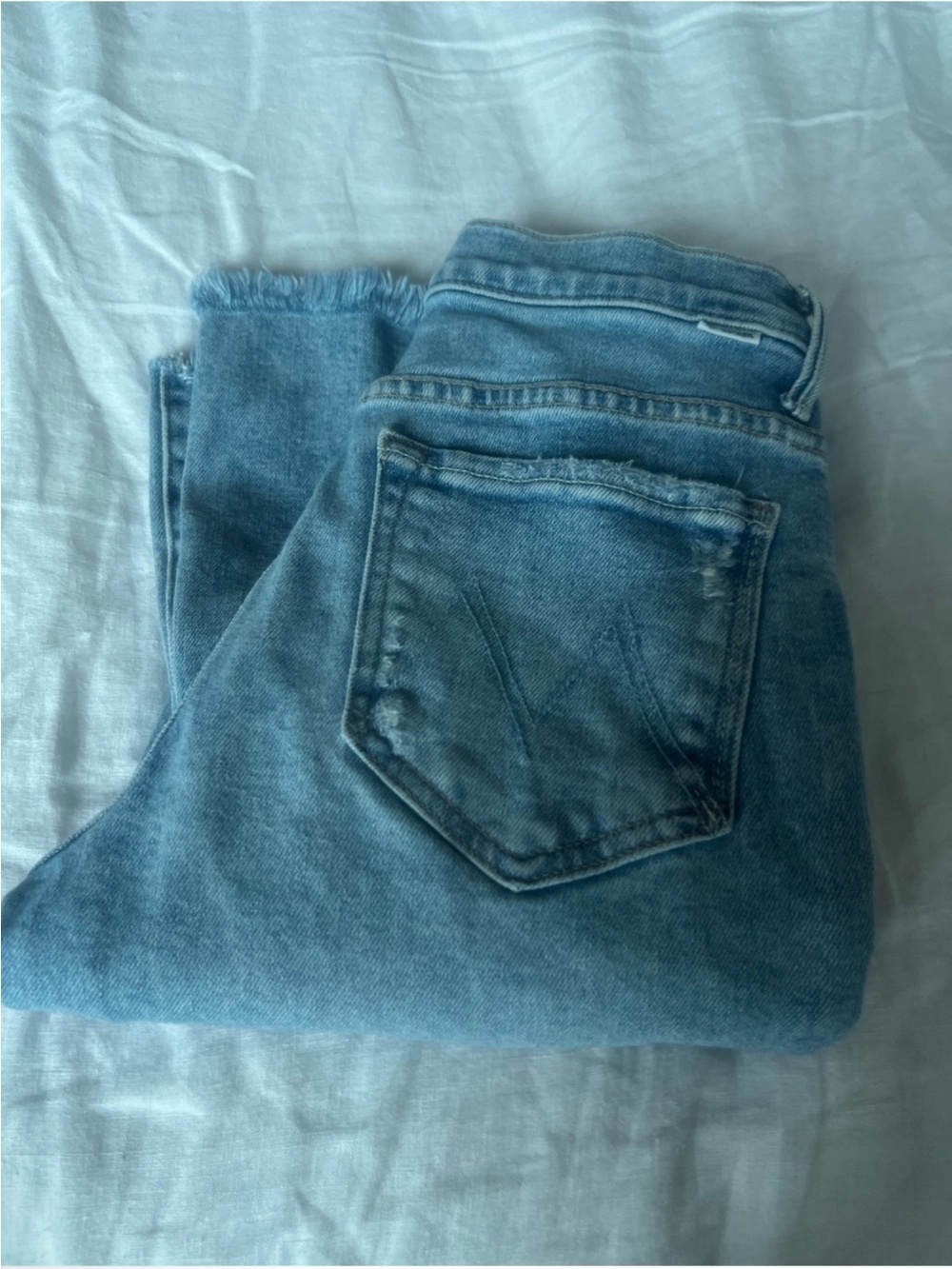 MOTHER Light Blue Boot Cut Jeans - Picture 6 of 7